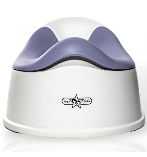 Ines&John - Nocnik dziecięcy z wyjmowaną wkładką | White/Purple